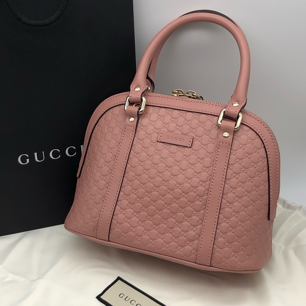 GUCCI Indipink Mini Dome Shoulder Bag Top Handles